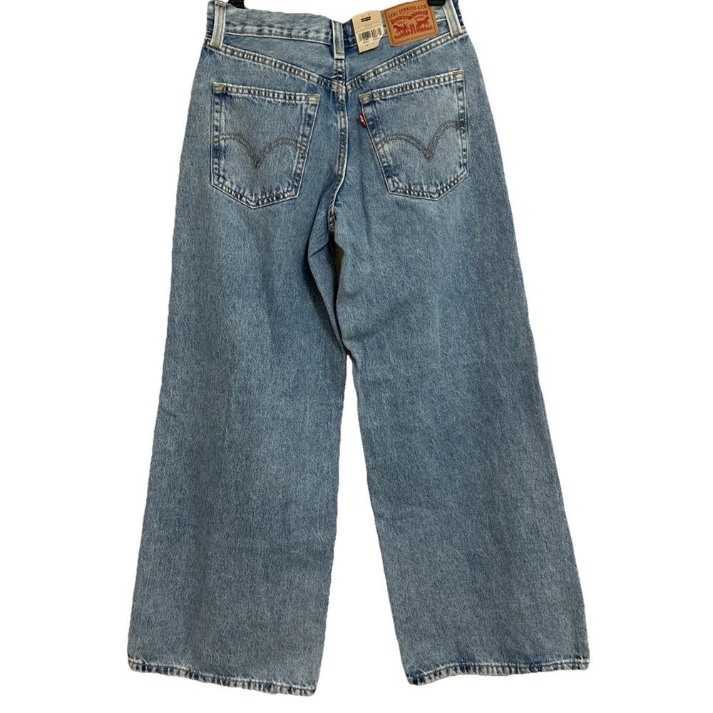 Levi’s Women’s ‘94 Baggy Wide Leg Jeans Medium Blue, Distressed, Size 27X31, NWT - Picture 2 of 13